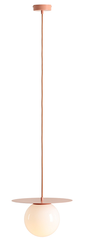 Sprawdź Lampa wisząca Aldex Loop Coral M czerwona metal szklana 1125G11_M