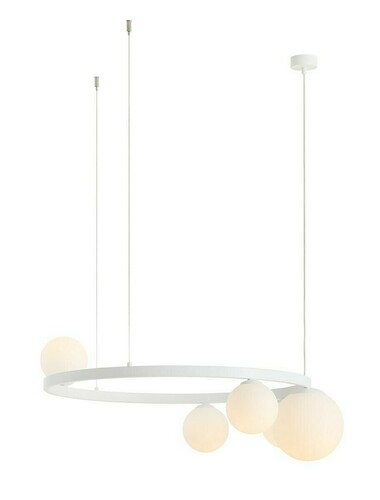 Sprawdź Lampa Wisząca Aldex Garda 5 Ring Biała Metal Szkło 1099F_R