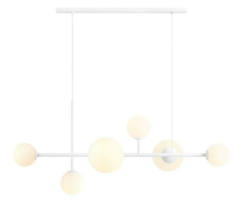 Sprawdź Lampa Wisząca Aldex Dione 6 White Listwa Metal Szkło 1092K_2