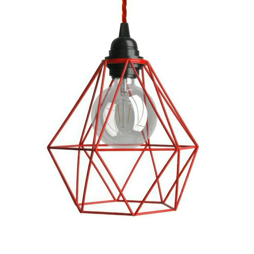 Sprawdź Czerwona Lampa Wisząca Creative-Cables CAPL19548v24 Czerwona Lampa Wisząca Creative-Cables CAPL19548v24