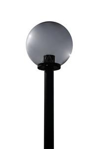 Lampa ogrodowa stojąca Moon lamp przydymiona 40 cm E27 czarny słupek 100 cm 1 Lampa ogrodowa stojąca Moon lamp przydymiona 40 cm E27 czarny słupek 100 cm small 1