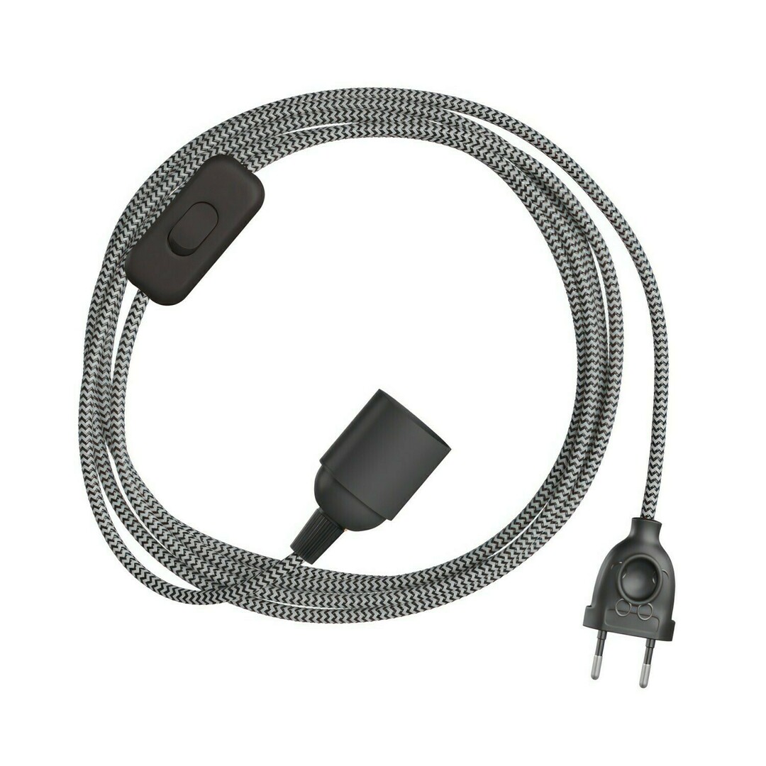 Sprawdź Biało Czarna Lampa Wisząca Creative-Cables CAPL20395v270 Biało Czarna Lampa Wisząca Creative-Cables CAPL20395v270