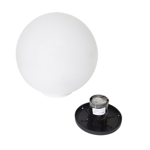 Kula ogrodowa biała połysk - LUNA BALL 50 cm wraz z zestawem montażowym, kabel 3m, szpikulec - UV 1 Kula ogrodowa biała połysk - LUNA BALL 50 cm wraz z zestawem montażowym, kabel 3m, szpikulec - UV small 1