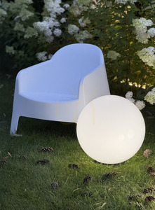 Kula ogrodowa biała połysk - LUNA BALL 50 cm wraz z zestawem montażowym, kabel 3m, szpikulec - UV 15 Kula ogrodowa biała połysk - LUNA BALL 50 cm wraz z zestawem montażowym, kabel 3m, szpikulec - UV small 15