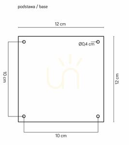 Lampa ogrodowa stojąca SU-MA Porto czarna 50 cm M1932-500 small 3