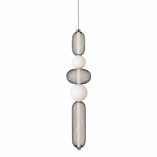Sprawdź Lampa wisząca Max Light Bora B P0592 czarno-złota 22 cm LED 28 W
