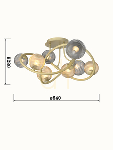 Lampa sufitowa 8-pł. METZ - Aviano Premium 4 Lampa sufitowa 8-pł. METZ - Aviano Premium small 4