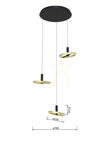 Sprawdź Lampa wisząca trójka BREST - Aviano Premium