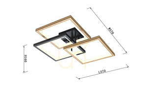 Lampa sufitowa trójka MATERA - kwadraty Aviano Premium small 4