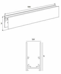 Szyna magnetyczna natynkowa głęboka Max Light MAX MT0001 1 m czarna small 2