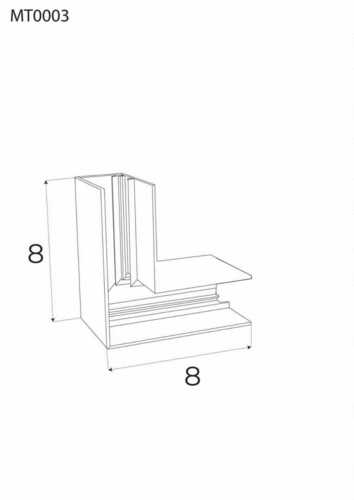 Sprawdź Łącznik kątowy 90° głęboki Max Light Magnetic MT0003 czarny do szynoprzewodów
