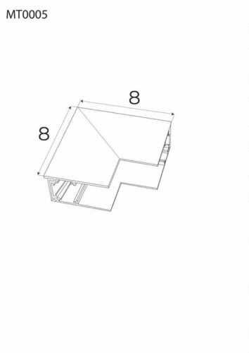 Sprawdź Kątownik głęboki do szynoprzewodu Max Light Magnetic MT0005 czarny