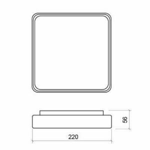 Plafon ścienno-sufitowy Mareco Luce PLUG 220 biały LED 10 W CCT 22 cm 0760188B small 1