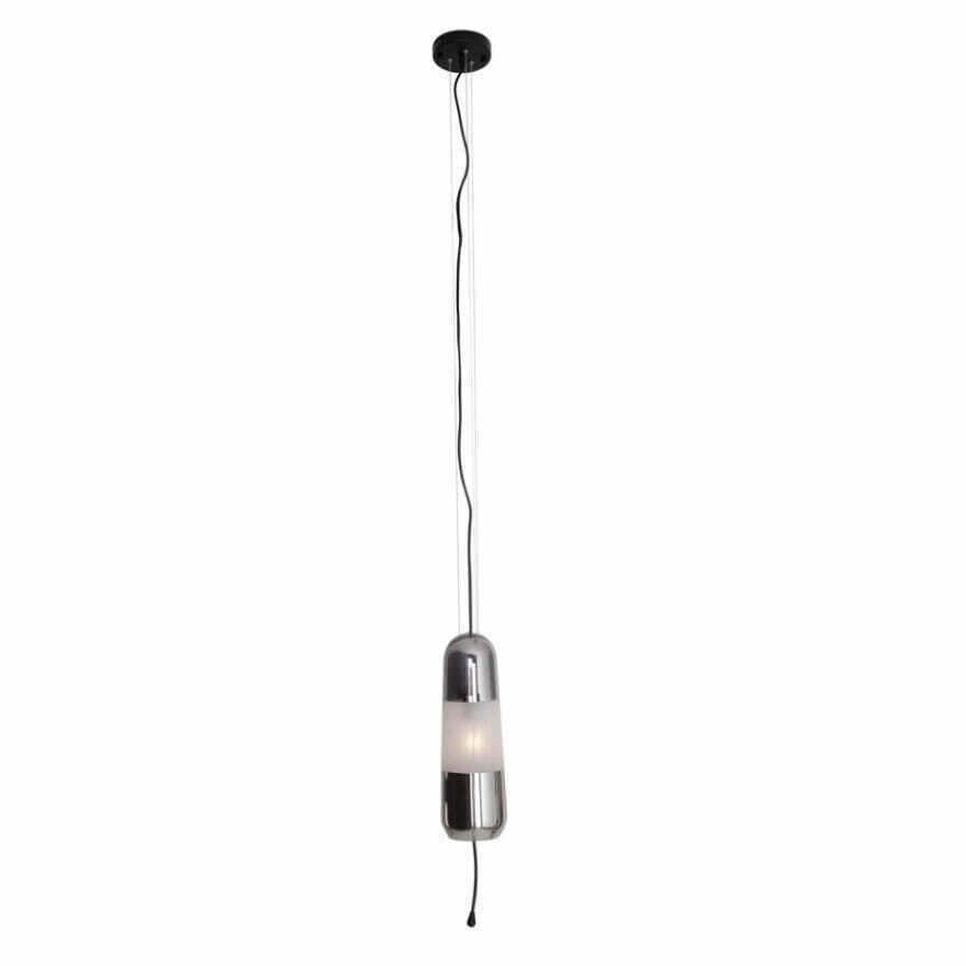 Sprawdź Lampa wisząca Max Light Mauri P0590 czarna ze szkłem dymionym E14 1×12 W 12 cm Lampa wisząca Max Light Mauri P0590 czarna ze szkłem dymionym E14 1×12 W 12 cm