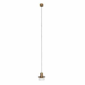 Lampa wisząca Max Light Signature P0530 mosiądz szkło transparentne 15 cm small 0
