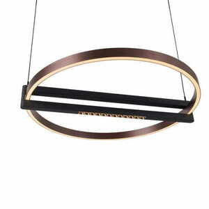 Lampa wisząca Max Light Singapur Round P0552 2-punktowa czarno-brązowa 63 cm 1 Lampa wisząca Max Light Singapur Round P0552 2-punktowa czarno-brązowa 63 cm small 1