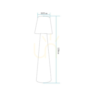 Lampa ogrodowa stojąca GARDENA L LED RGBW 16 kolorów 150 cm small 4