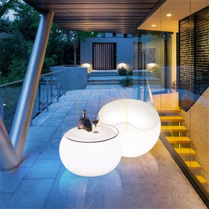 Lampa ogrodowa pufa APPLE L LED RGBW 16 kolorów 65 cm 2 Lampa ogrodowa pufa APPLE L LED RGBW 16 kolorów 65 cm small 2