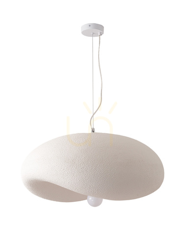 Sprawdź Lampa wisząca STONE FLAT biała 40 cm