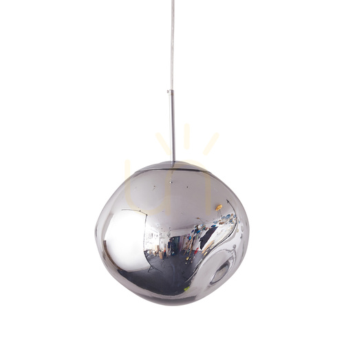 Sprawdź Lampa wisząca GLAM M srebrna 28 cm