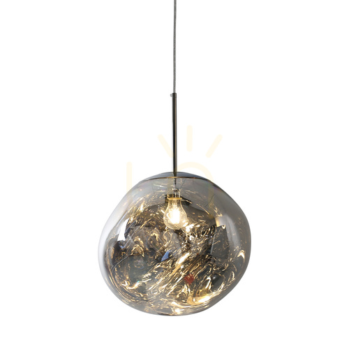 Sprawdź Lampa wisząca GLAM L srebrna 38 cm