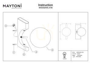 Kinkiet AVANT-GARDE MOD324WL-01B Maytoni small 8