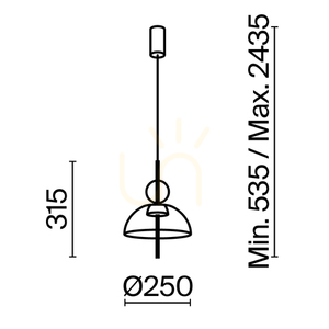 Lampa wisząca BANGKOK MOD185PL-L6B3K4 Maytoni small 9