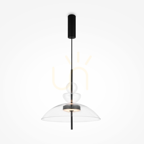 Sprawdź Lampa wisząca Maytoni Bangkok MOD185PL-L6B3K3 LED 12 W 3000 K czarna szkło 40 cm