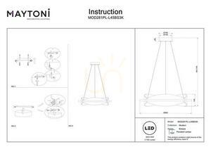 Lampa wisząca BREEZE MOD281PL-L45BS3K Maytoni small 6