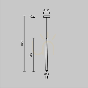 Lampa wisząca CASCADE MOD132PL-L6BK Maytoni small 9