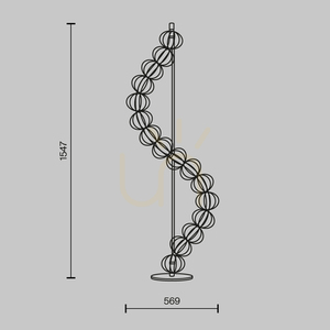 Lampa podłogowa GOLDEN CAGE MOD216FL-L38G3K Maytoni small 9