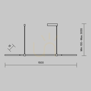 Lampa wisząca HALO MOD005PL-L48BK Maytoni small 5