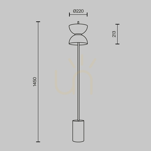 Lampa podłogowa KYOTO MOD178FL-L11G3K Maytoni small 10