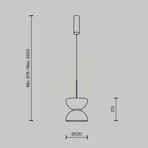 Lampa wisząca KYOTO MOD178PL-L11G3K Maytoni small 7