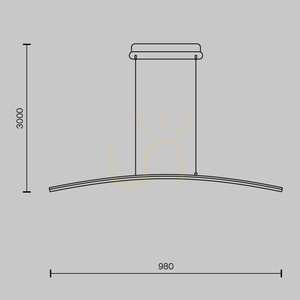 Lampa wisząca CURVE MOD243PL-L18BSK Maytoni small 7