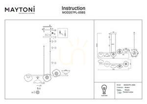 Lampa wisząca MIRACLE MOD207PL-05BS Maytoni small 5