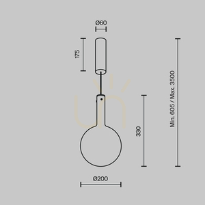 Lampa wisząca NEBULA MOD182PL-L4W3K Maytoni small 8