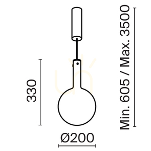 Lampa wisząca NEBULA MOD182PL-L4W3K Maytoni small 9