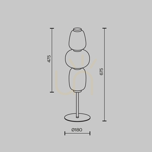Lampa stołowa PATTERN MOD267TL-L28CH3K Maytoni small 7