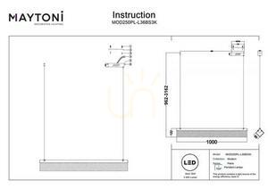 Lampa wisząca PETRA MOD250PL-L36BS3K Maytoni small 7