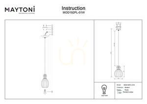 Lampa wisząca ROOTS MOD192PL-01W Maytoni small 5