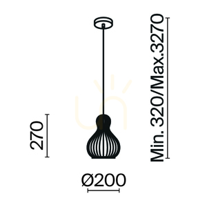 Lampa wisząca ROOTS MOD192PL-01W Maytoni small 7