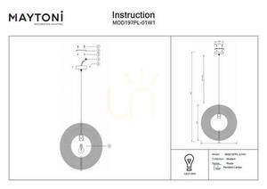 Lampa wisząca ROOTS MOD197PL-01W1 Maytoni small 6