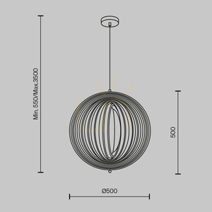 Lampa wisząca ROOTS MOD197PL-01W1 Maytoni small 7
