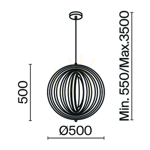 Lampa wisząca ROOTS MOD197PL-01W1 Maytoni small 8