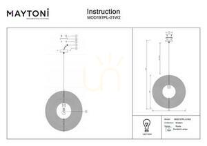 Lampa wisząca ROOTS MOD197PL-01W2 Maytoni small 5