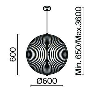 Lampa wisząca ROOTS MOD197PL-01W2 Maytoni small 7