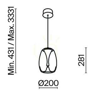 Lampa wisząca SPLASH MOD282PL-L8G3K Maytoni small 8