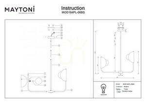 Lampa wisząca TROPIC MOD164PL-06BS Maytoni small 6