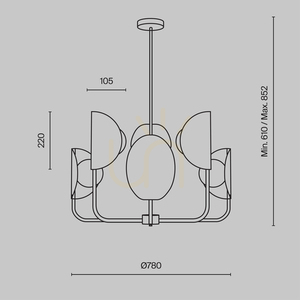 Lampa wisząca TROPIC MOD164PL-06BS Maytoni small 7